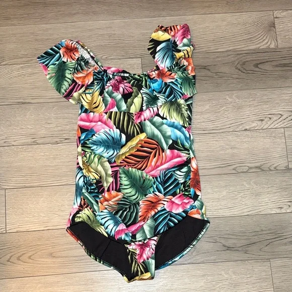 Swim Solutions Women's Off The Shoulder Control One Piece Swimsuit Size 16W - Picture 3 of 10